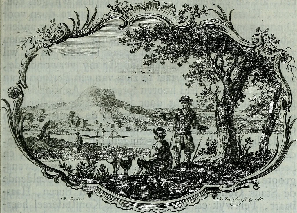An illustration from De levens-beschryvingen der Nederlandsche konst-schilders en konst-schilderessen, met een uytbreyding over de schilder-konst der ouden, 1729, leaf 206