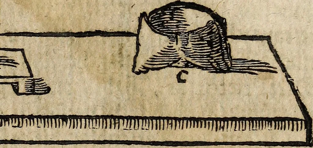 An illustration from [Deliciæ physico-mathematicæ, oder, Mathemat: und Philosophische Erquickstunden : darinnen sechshundert drey und sechzig Schöne, liebliche, und annehmliche Kunststücklein, Auffgaben und Fragen ausz der Rechenkunst, Landtmessen, Perspectiv, Naturkündigung ..., 1651, leaf 214