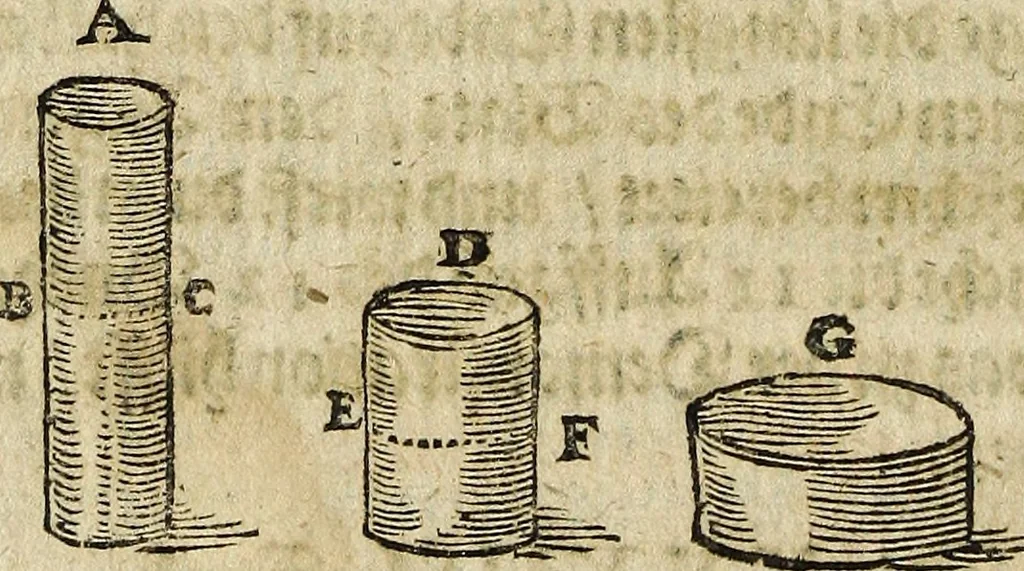 An illustration from [Deliciæ physico-mathematicæ, oder, Mathemat: und Philosophische Erquickstunden : darinnen sechshundert drey und sechzig Schöne, liebliche, und annehmliche Kunststücklein, Auffgaben und Fragen ausz der Rechenkunst, Landtmessen, Perspectiv, Naturkündigung ..., 1651, leaf 215