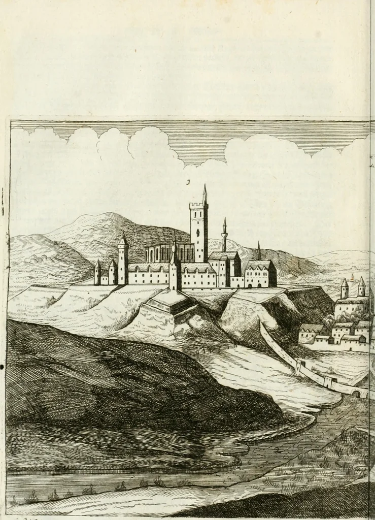 An illustration from Delineatio provinciarum Pannoniae et Imperii Turcici in Oriente : eine grundrichtige Beschreibung dess ganzen Aufgangs, sonderlich aber dess hochlöblichen Königreichs Ungarn, und der ganzen Türckey ..., 1684, leaf 101
