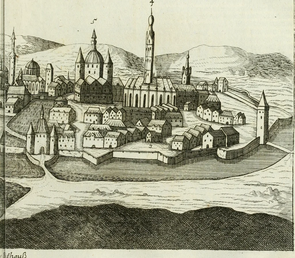 An illustration from Delineatio provinciarum Pannoniae et Imperii Turcici in Oriente : eine grundrichtige Beschreibung dess ganzen Aufgangs, sonderlich aber dess hochlöblichen Königreichs Ungarn, und der ganzen Türckey ..., 1684, leaf 102