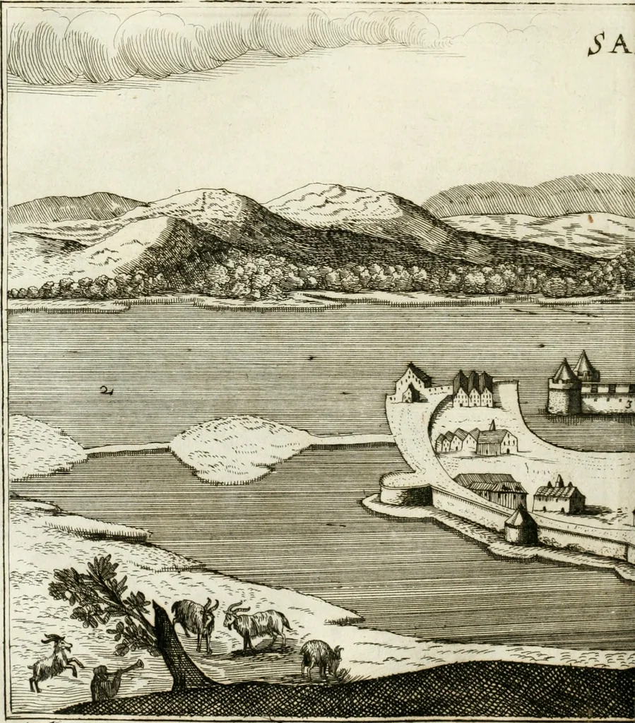 An illustration from Delineatio provinciarum Pannoniae et Imperii Turcici in Oriente : eine grundrichtige Beschreibung dess ganzen Aufgangs, sonderlich aber dess hochlöblichen Königreichs Ungarn, und der ganzen Türckey ..., 1684, leaf 119