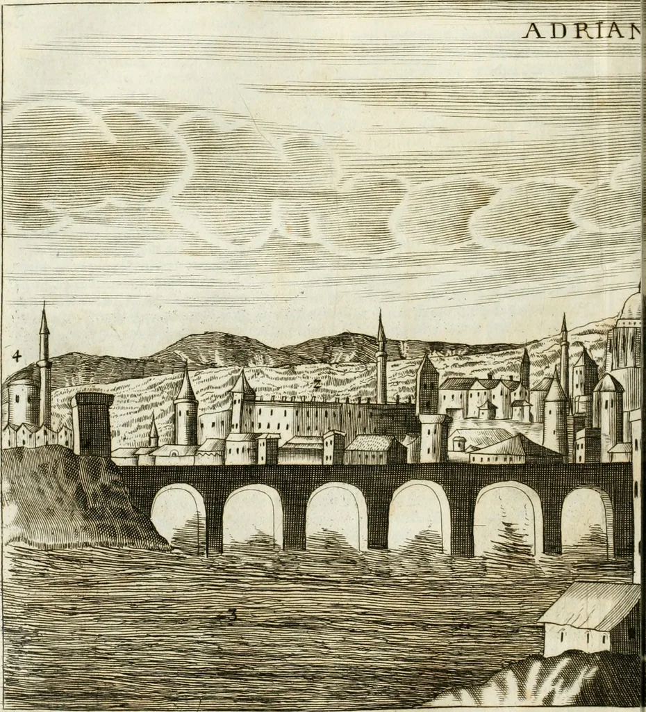An illustration from Delineatio provinciarum Pannoniae et Imperii Turcici in Oriente : eine grundrichtige Beschreibung dess ganzen Aufgangs, sonderlich aber dess hochlöblichen Königreichs Ungarn, und der ganzen Türckey ..., 1684, leaf 153