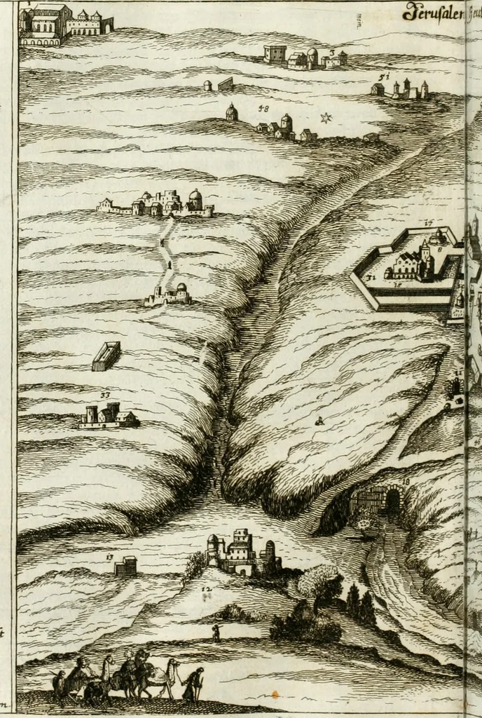 An illustration from Delineatio provinciarum Pannoniae et Imperii Turcici in Oriente : eine grundrichtige Beschreibung dess ganzen Aufgangs, sonderlich aber dess hochlöblichen Königreichs Ungarn, und der ganzen Türckey ..., 1684, leaf 179