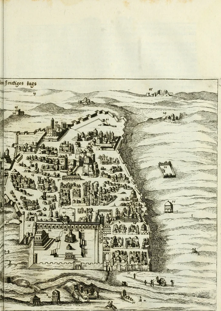 An illustration from Delineatio provinciarum Pannoniae et Imperii Turcici in Oriente : eine grundrichtige Beschreibung dess ganzen Aufgangs, sonderlich aber dess hochlöblichen Königreichs Ungarn, und der ganzen Türckey ..., 1684, leaf 180