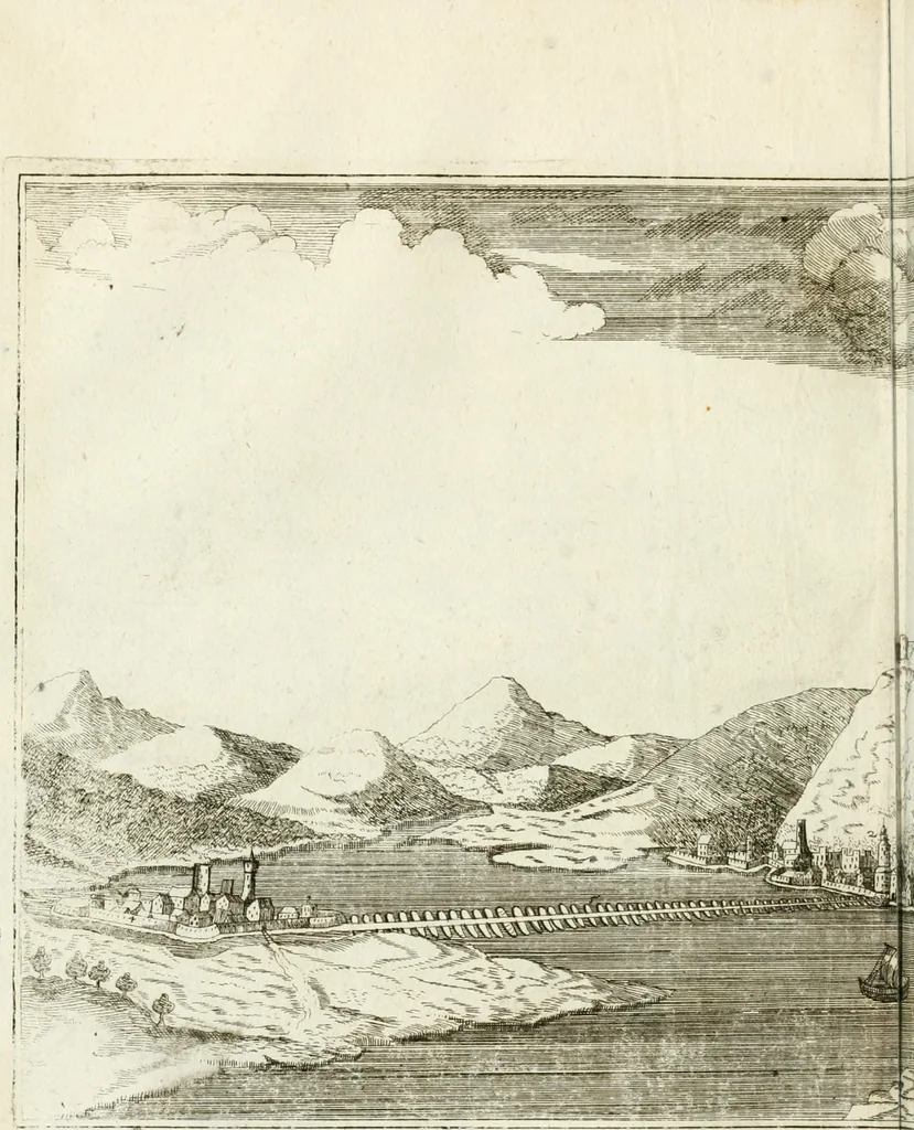 An illustration from Delineatio provinciarum Pannoniae et Imperii Turcici in Oriente : eine grundrichtige Beschreibung dess ganzen Aufgangs, sonderlich aber dess hochlöblichen Königreichs Ungarn, und der ganzen Türckey ..., 1684, leaf 57
