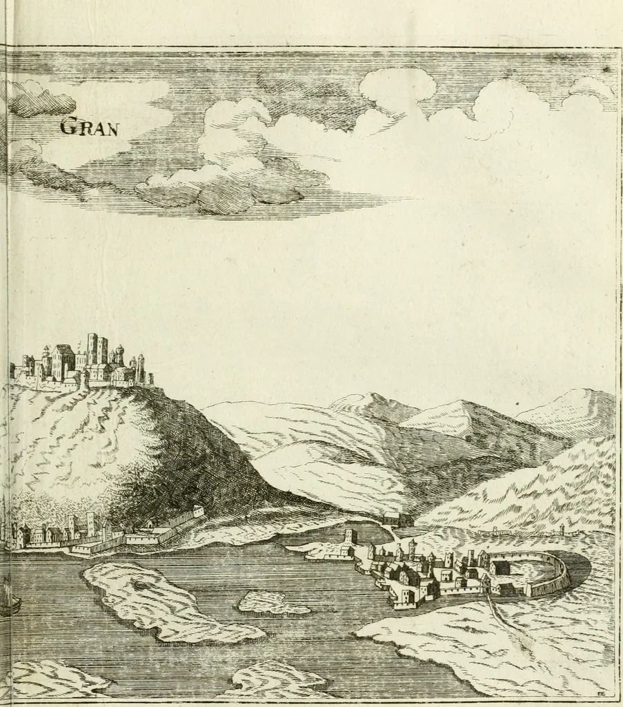 An illustration from Delineatio provinciarum Pannoniae et Imperii Turcici in Oriente : eine grundrichtige Beschreibung dess ganzen Aufgangs, sonderlich aber dess hochlöblichen Königreichs Ungarn, und der ganzen Türckey ..., 1684, leaf 58