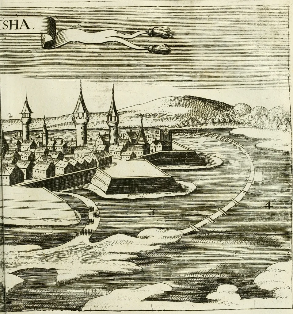 An illustration from Delineatio provinciarum Pannoniae et Imperii Turcici in Oriente : eine grundrichtige Beschreibung dess ganzen Aufgangs, sonderlich aber dess hochlöblichen Königreichs Ungarn, und der ganzen Türckey ..., 1684, leaf 62
