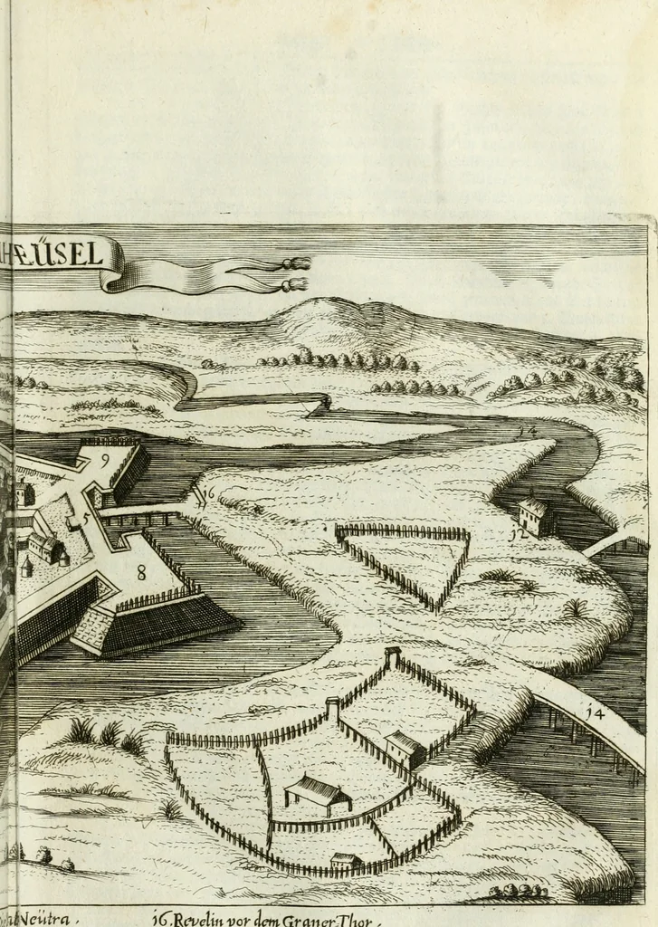 An illustration from Delineatio provinciarum Pannoniae et Imperii Turcici in Oriente : eine grundrichtige Beschreibung dess ganzen Aufgangs, sonderlich aber dess hochlöblichen Königreichs Ungarn, und der ganzen Türckey ..., 1684, leaf 74