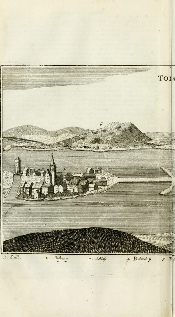 An illustration from Delineatio provinciarum Pannoniae et Imperii Turcici in Oriente : eine grundrichtige Beschreibung dess ganzen Aufgangs, sonderlich aber dess hochlöblichen Königreichs Ungarn, und der ganzen Türckey ..., 1684, leaf 83
