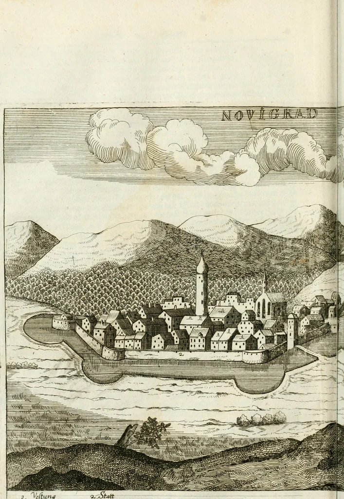 An illustration from Delineatio provinciarum Pannoniae et Imperii Turcici in Oriente : eine grundrichtige Beschreibung dess ganzen Aufgangs, sonderlich aber dess hochlöblichen Königreichs Ungarn, und der ganzen Türckey ..., 1684, leaf 89