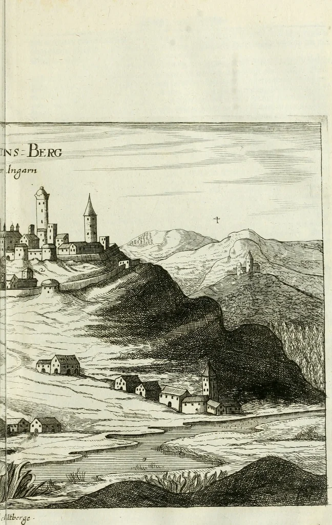 An illustration from Delineatio provinciarum Pannoniae et Imperii Turcici in Oriente : eine grundrichtige Beschreibung dess ganzen Aufgangs, sonderlich aber dess hochlöblichen Königreichs Ungarn, und der ganzen Türckey ..., 1684, leaf 96
