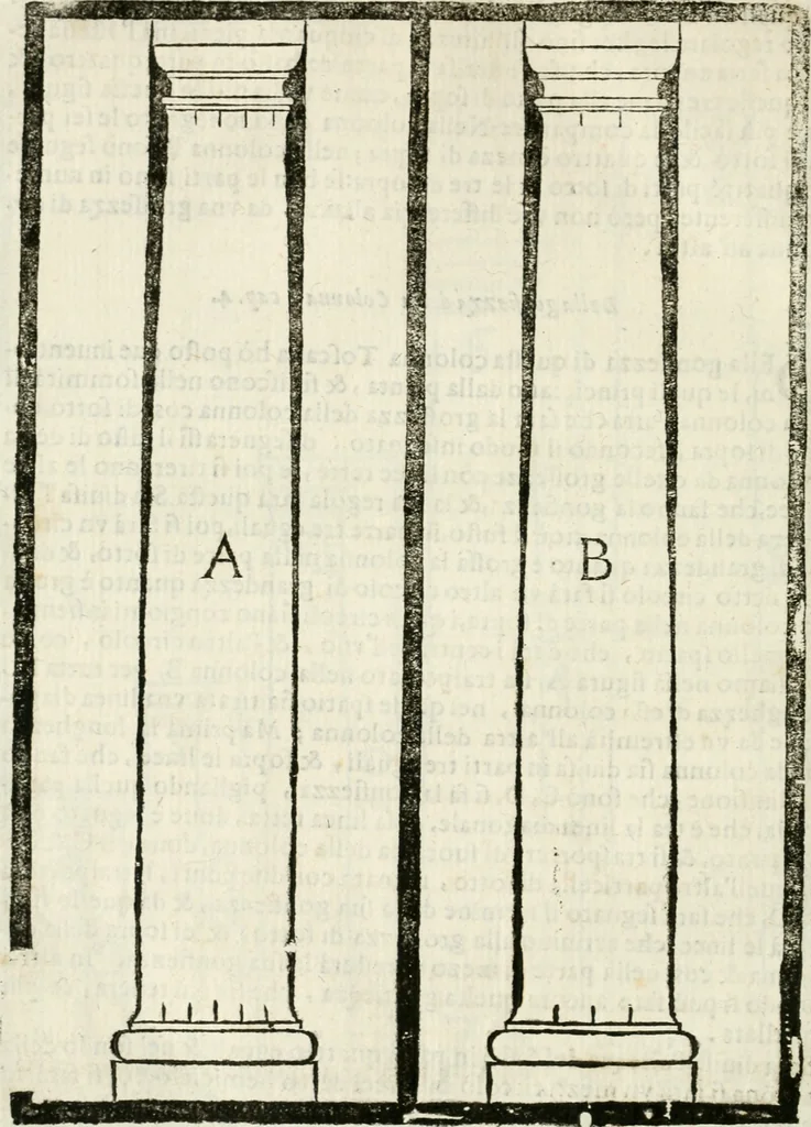 An illustration from Della architettura di Gioseffe Viola Zanini padouano pittore & architetto libri due, ne'quali con nuoua simmetria & facoltà si mostrano le giuste regole de i cinque ordini di detta architettura, & osseruationi de'più eccellenti architetti, che in quella habbiano dato ammaestramenti... Aggiuntoui di nuouo il modo di leuar il fumo alli camini, si fatti, come da farsi da Andrea Minorelli.., 1677, leaf 197