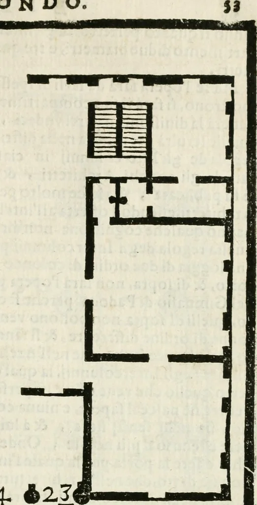 An illustration from Della architettura di Gioseffe Viola Zanini padouano pittore & architetto libri due, ne'quali con nuoua simmetria & facoltà si mostrano le giuste regole de i cinque ordini di detta architettura, & osseruationi de'più eccellenti architetti, che in quella habbiano dato ammaestramenti... Aggiuntoui di nuouo il modo di leuar il fumo alli camini, si fatti, come da farsi da Andrea Minorelli.., 1677, leaf 238