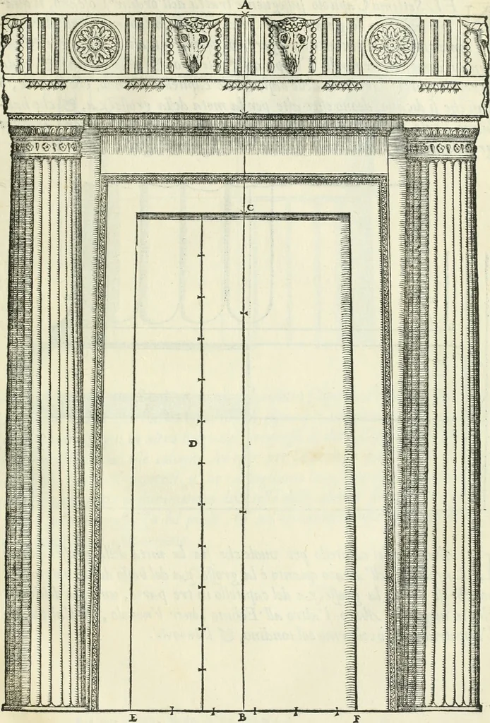 An illustration from Della architettvra, 1590, leaf 102