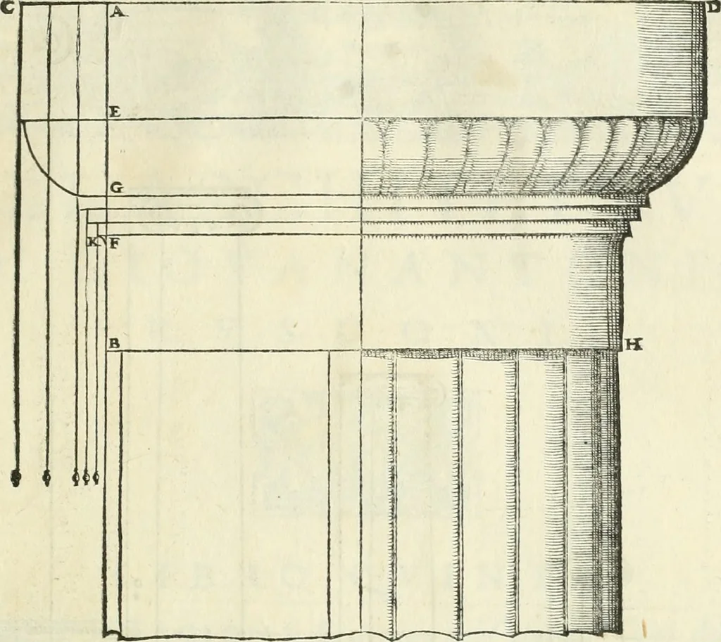 An illustration from Della architettvra, 1590, leaf 104