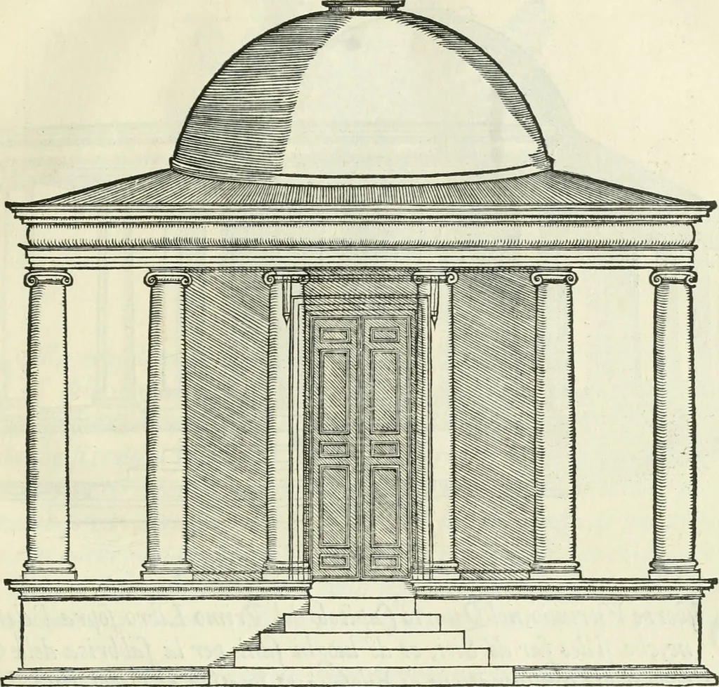 An illustration from Della architettvra, 1590, leaf 22