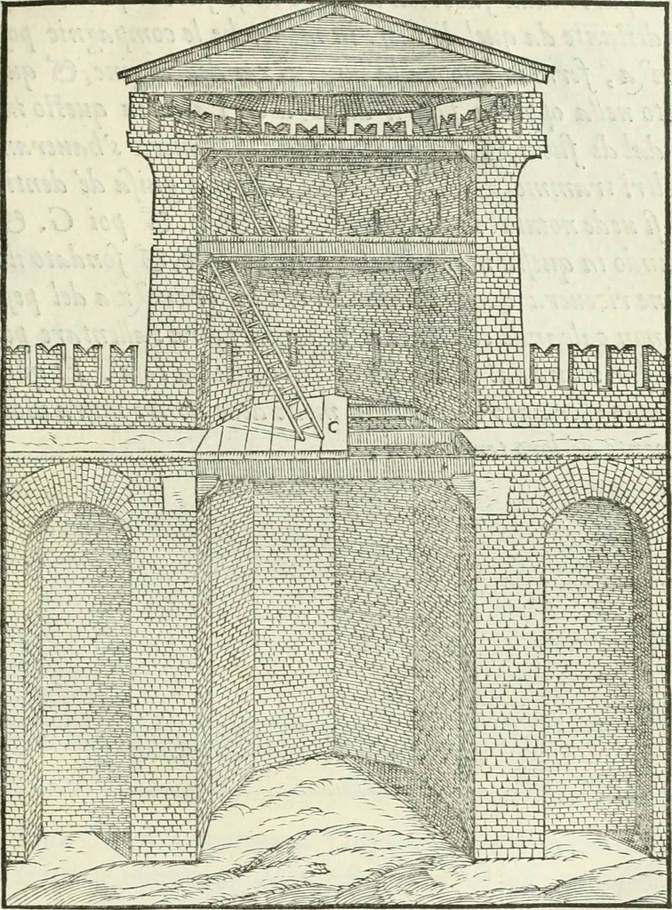 An illustration from Della architettvra, 1590, leaf 28