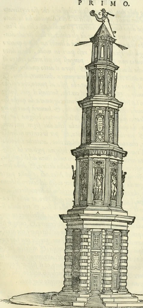 An illustration from Della architettvra, 1590, leaf 34
