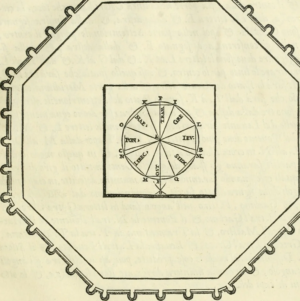 An illustration from Della architettvra, 1590, leaf 36
