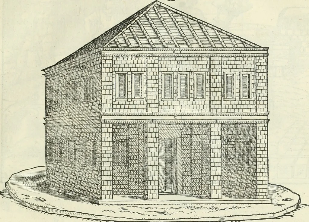 An illustration from Della architettvra, 1590, leaf 46