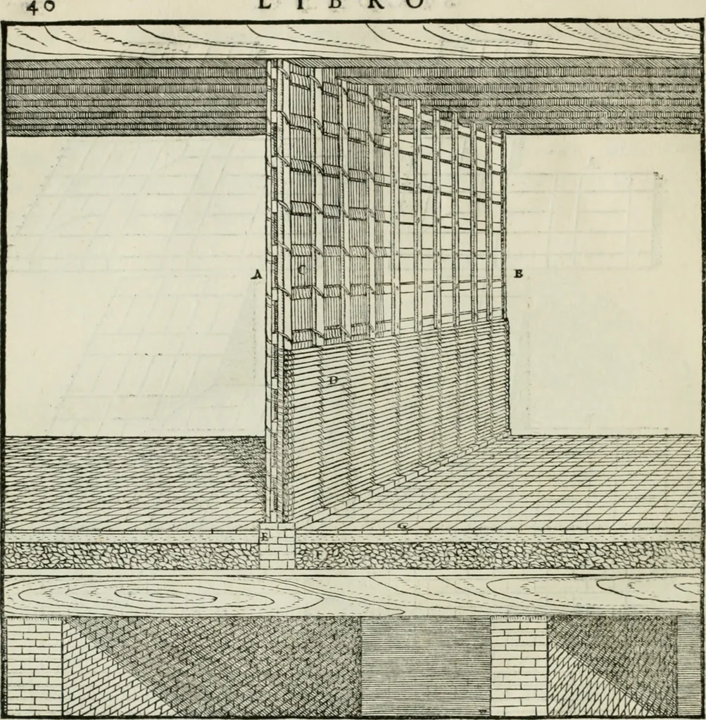 An illustration from Della architettvra, 1590, leaf 55