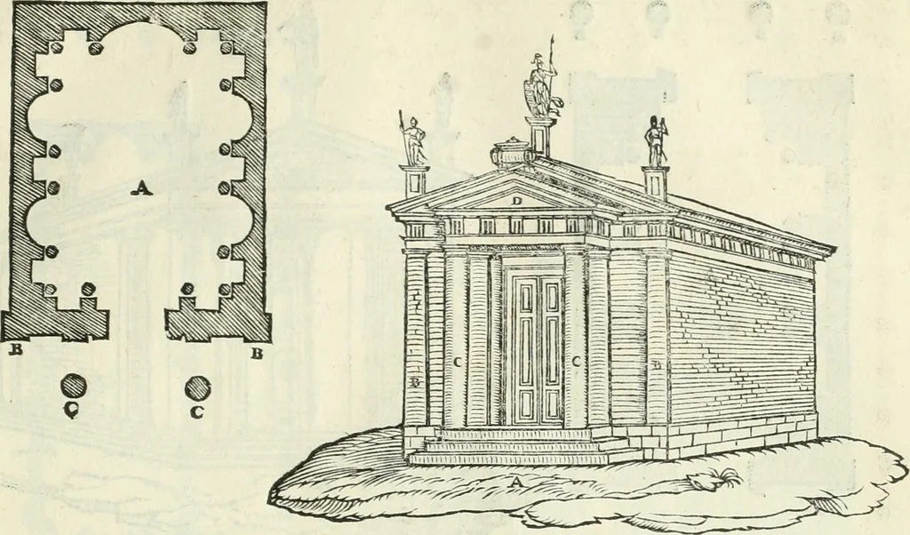 An illustration from Della architettvra, 1590, leaf 64