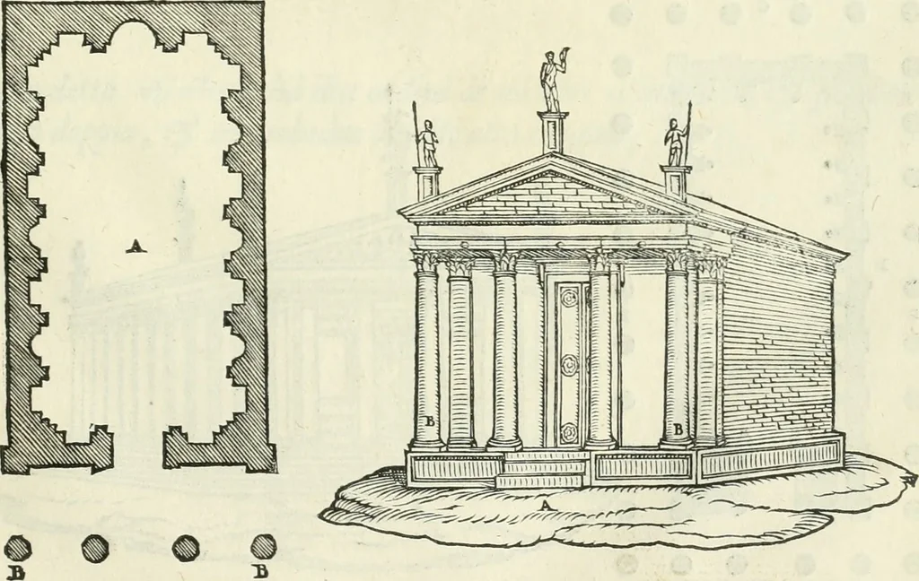 An illustration from Della architettvra, 1590, leaf 64