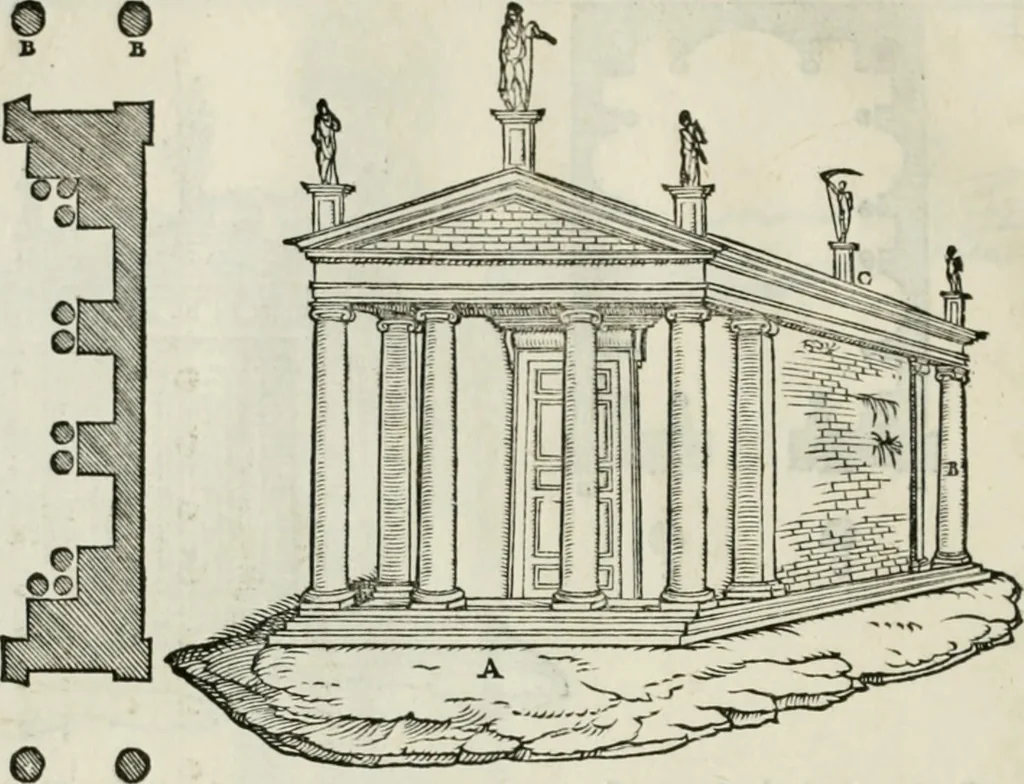 An illustration from Della architettvra, 1590, leaf 65