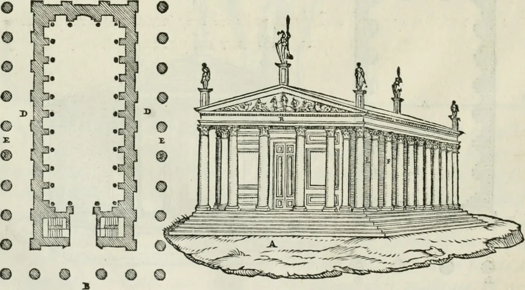 An illustration from Della architettvra, 1590, leaf 65
