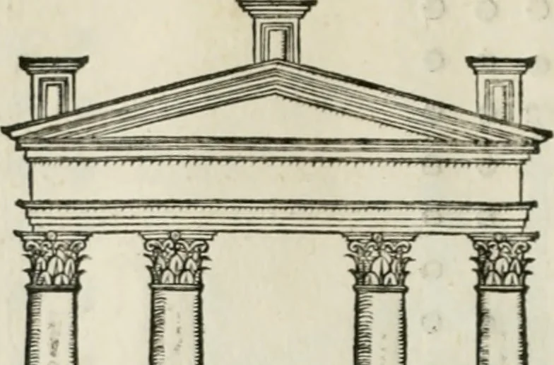 An illustration from Della architettvra, 1590, leaf 69