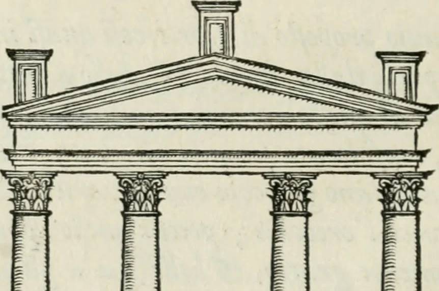 An illustration from Della architettvra, 1590, leaf 69