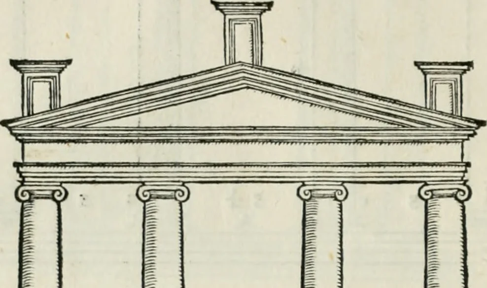 An illustration from Della architettvra, 1590, leaf 71