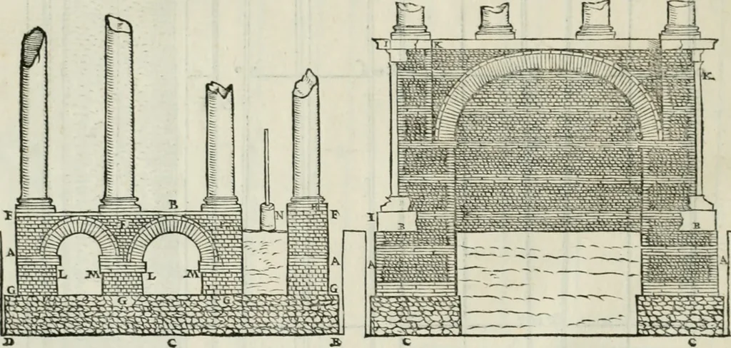An illustration from Della architettvra, 1590, leaf 75