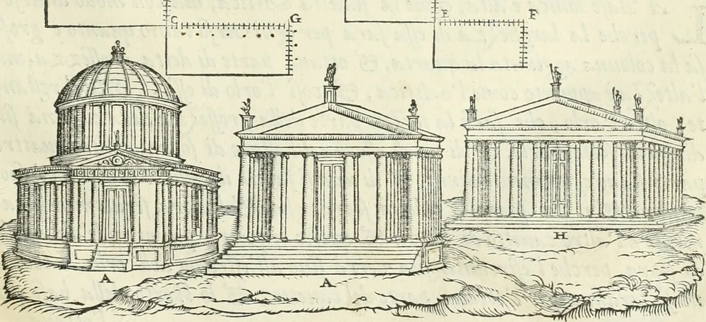 An illustration from Della architettvra, 1590, leaf 76