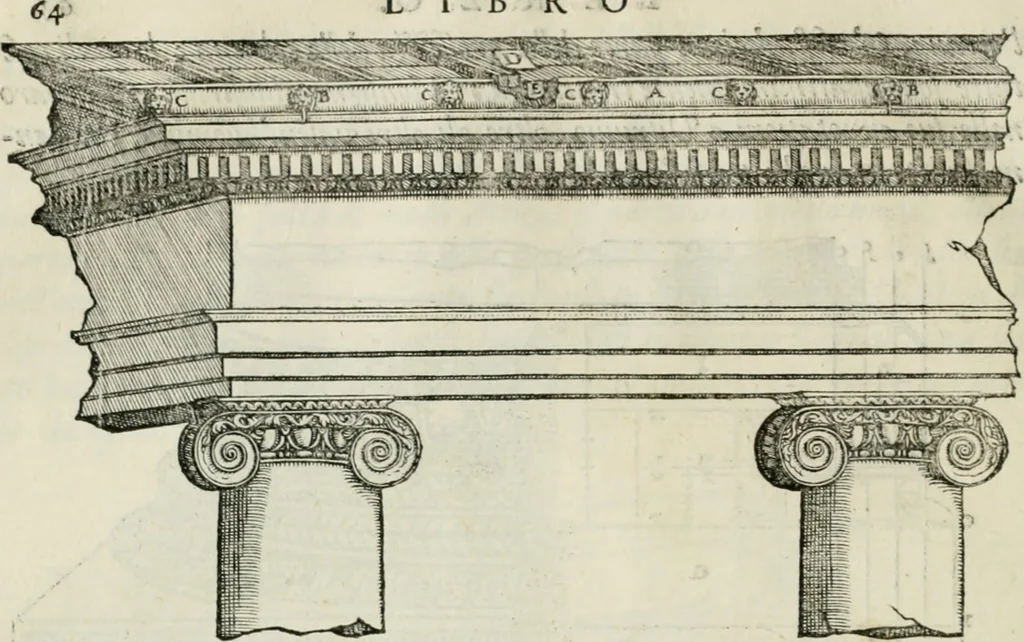 An illustration from Della architettvra, 1590, leaf 79