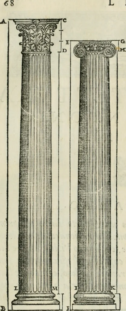 An illustration from Della architettvra, 1590, leaf 83