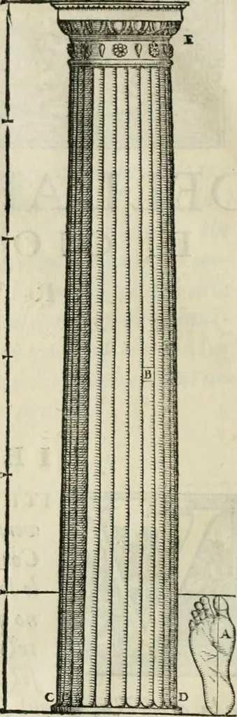 An illustration from Della architettvra, 1590, leaf 83