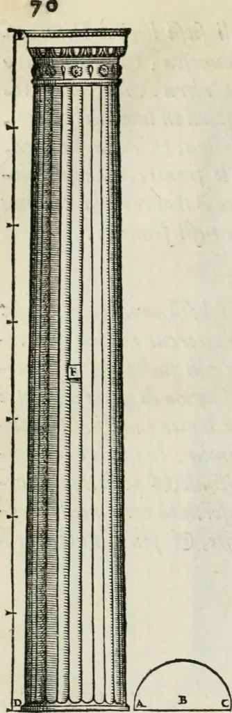 An illustration from Della architettvra, 1590, leaf 85