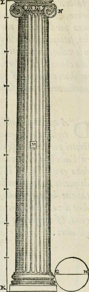 An illustration from Della architettvra, 1590, leaf 85