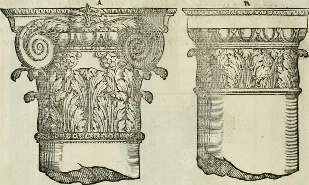 An illustration from Della architettvra, 1590, leaf 87