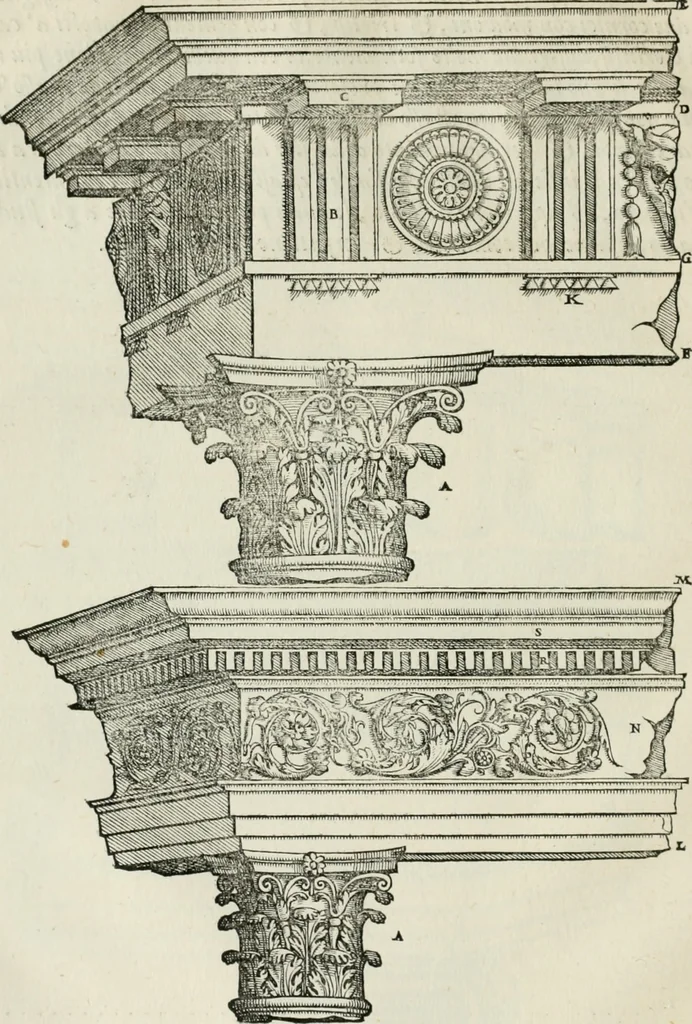 An illustration from Della architettvra, 1590, leaf 93