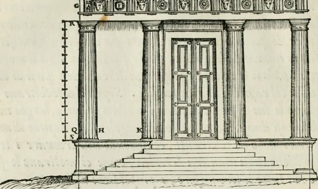 An illustration from Della architettvra, 1590, leaf 95