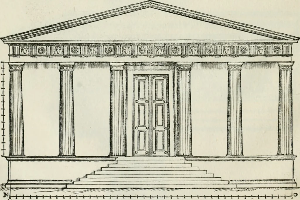 An illustration from Della architettvra, 1590, leaf 95