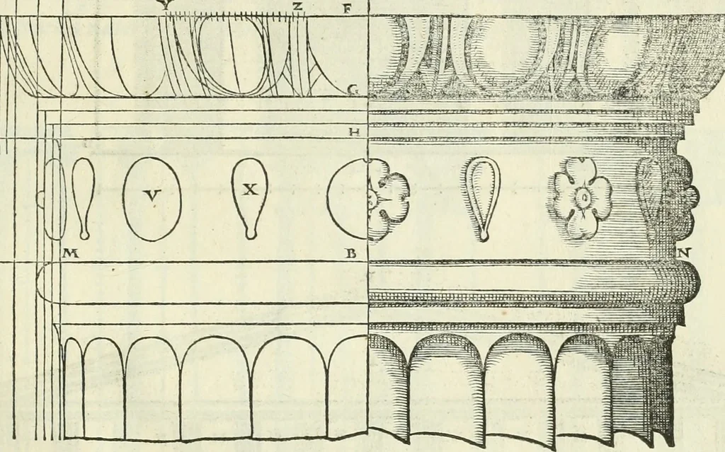 An illustration from Della architettvra, 1590, leaf 96