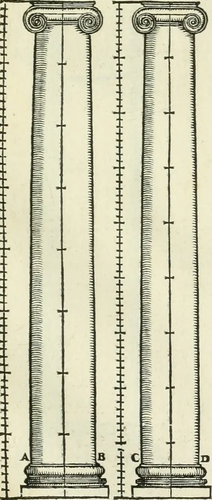 An illustration from Della architettvra, 1590, leaf 98