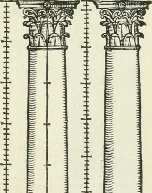 An illustration from Della architettvra, 1590, leaf 98