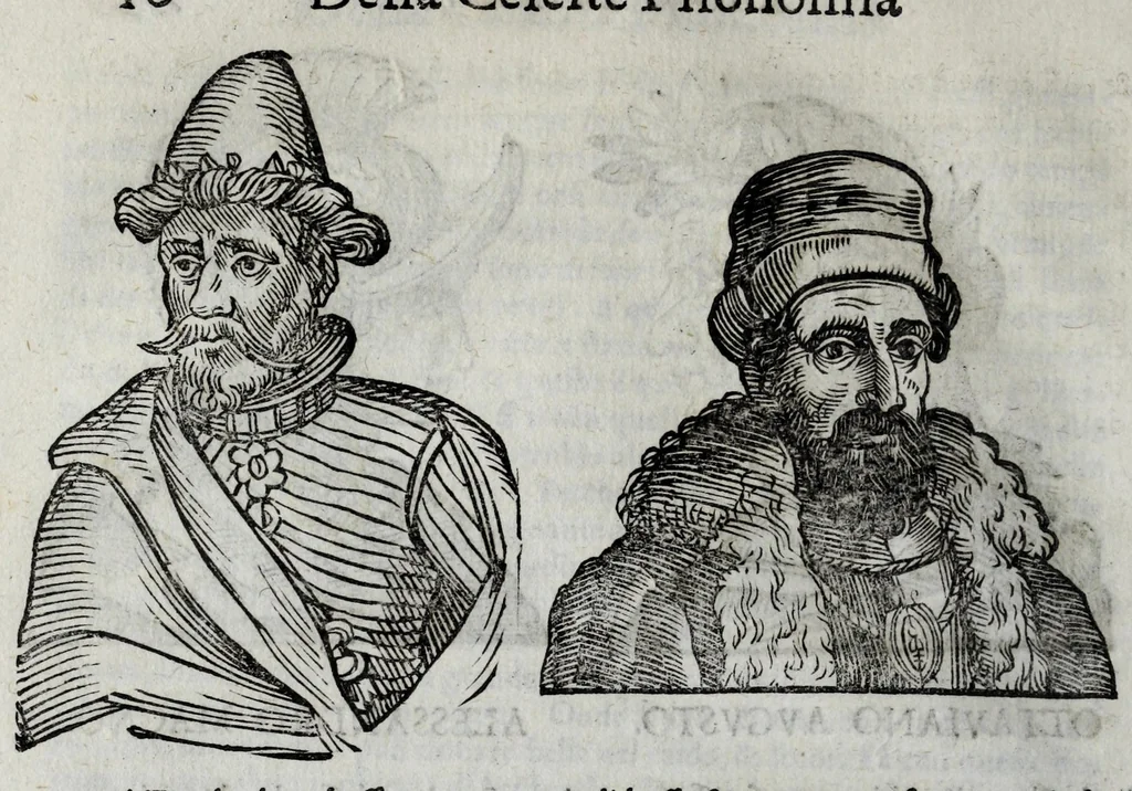 An illustration from Della celeste fisonomia di Gio. Battista della Porta Napoletano, libri sei : nei quali ributtata la vanità dell'astrologia giudiciaria, si dà maniera di essattamente conoscere per via delle cause naturali tutto quello, che l'aspetto, la presenza, & le fattezze de gl'huomini possono fisicamente significare, e promettere : opera noua, & piena di dotta curiosità, 1616, leaf 26