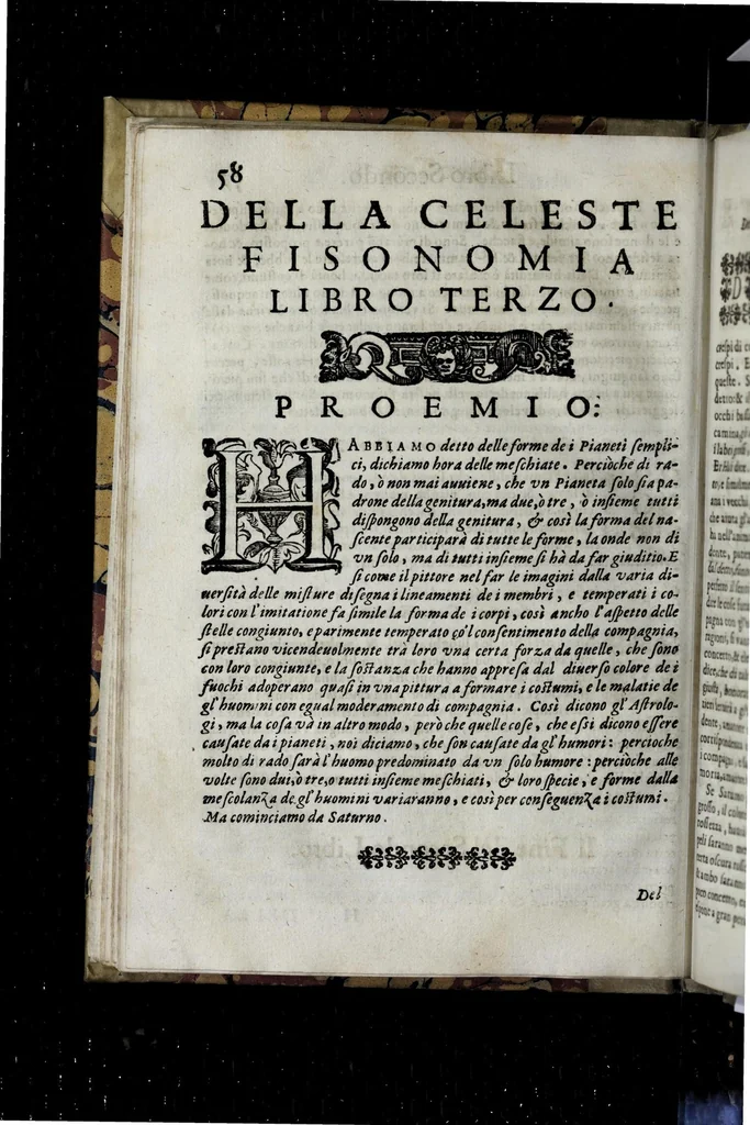 An illustration from Della celeste fisonomia di Gio. Battista della Porta Napoletano, libri sei : nei quali ributtata la vanità dell'astrologia giudiciaria, si dà maniera di essattamente conoscere per via delle cause naturali tutto quello, che l'aspetto, la presenza, & le fattezze de gl'huomini possono fisicamente significare, e promettere : opera noua, & piena di dotta curiosità, 1616, leaf 74
