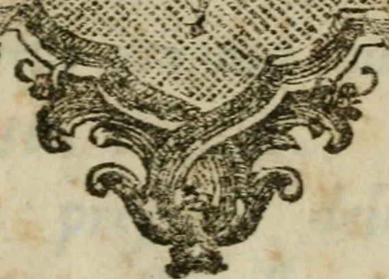 An illustration from Della chiesa del S. Sepolcro : riputata l'antico battisterio di Bologna e in generale dei battisterj : discorso dedicato a Gesu Cristo e al suo amico e battezzatore Giovanni, 1772, leaf 6
